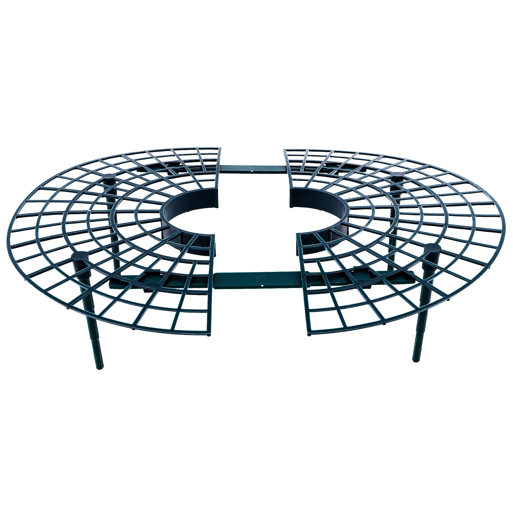 UPP Support à fruits et légumes I Répulsif Anti Limaces et Escargots I Grilles de protection contre nuisibles et moisissure I Lot de 20 supports I Diamètre ajustable 30 à 40 cm I Plastique I Vert