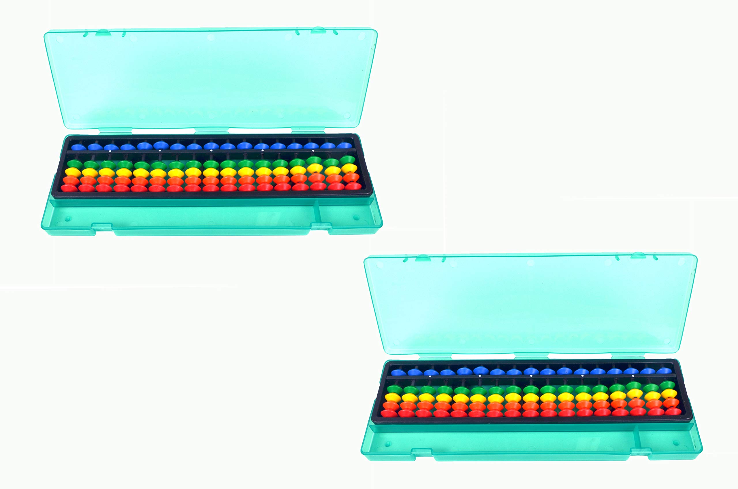 Abacus 17 Rod Multicolor with Box -2|Student Math Learning Tool for Kids|Brain Development Counting Frame for Mental Calculations & Problem Solving|Soroban for Concentration & Focus|Abacus