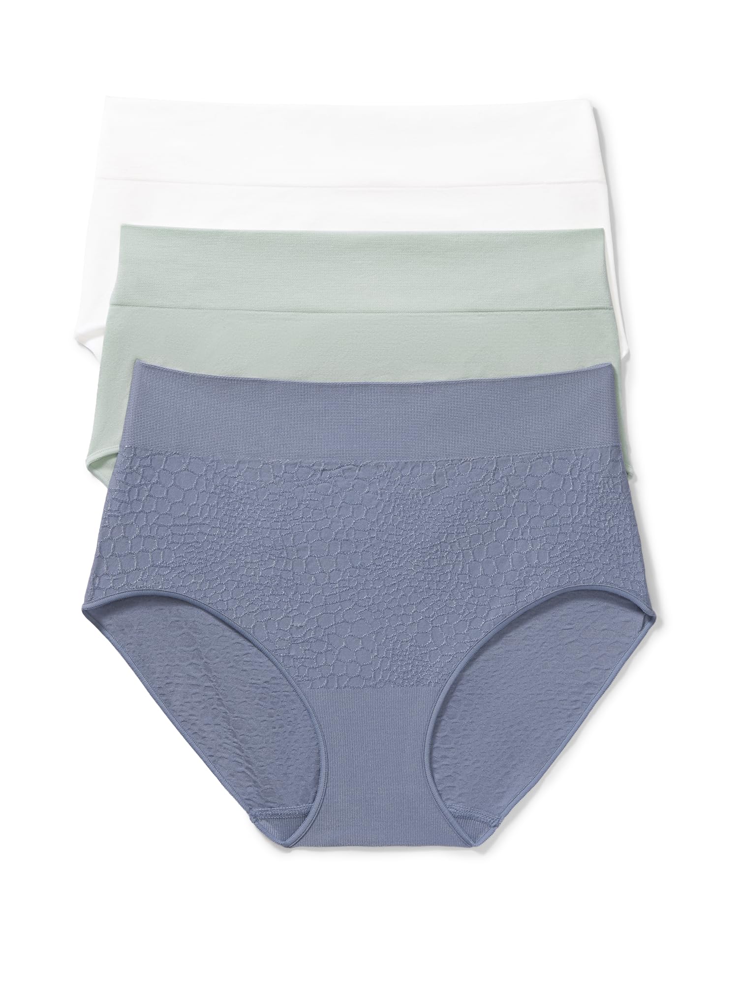 Warner's Women's Blissful Benefits Women's Dig- Free Seamless Stretch Hi-waist 3-pack Brief
