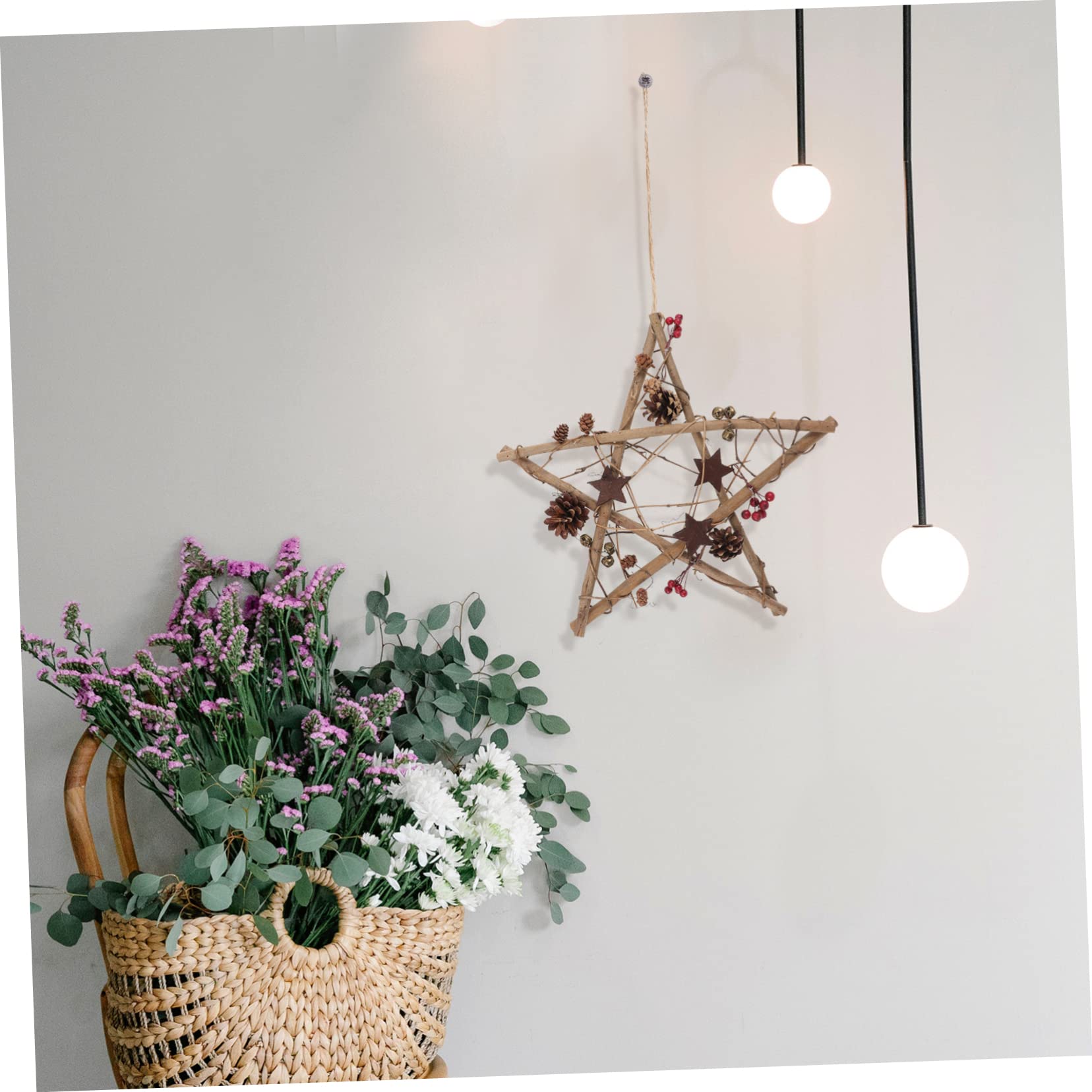 ORFOFE Pendenti Per Albero Di Natale Forma Di Stella Decorazioni Natalizie Per Finestra e Parete Articoli Per Feste Di Natale
