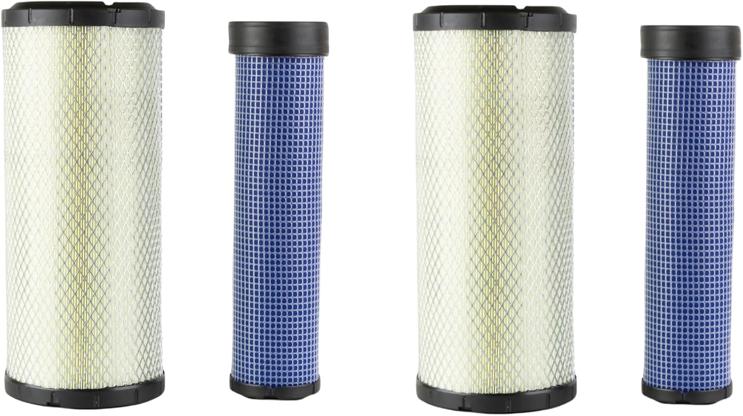 AP33331-KV16428 Inner & Outer Air Filter Compatible with John Deere Skid Steer 240 250 270 CT322 317 Case 40XT 60XT 70XT 75XT 85XT 1840 1845C 435 445 Kubota SVL75 SVL75-2(set of 2)