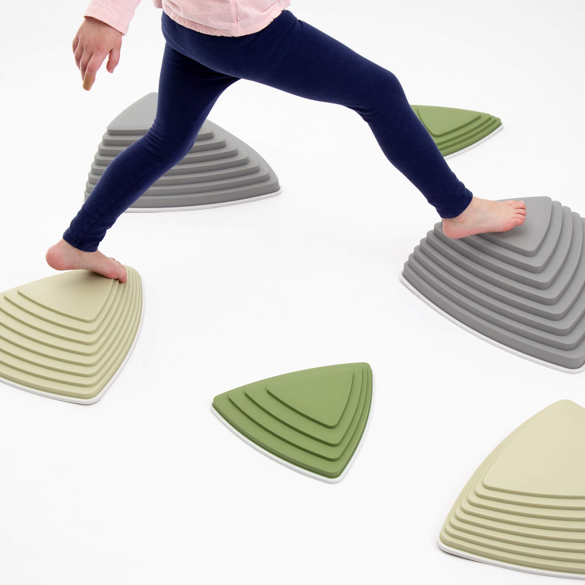 JumpOff Jo - Rocksteady - Balance & Coordination Enhancing Blocks and Stepping Foam Stones, Sensory Toys for Kids - Indoor and Outdoor Obstacle Course