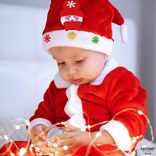 Miniatura 6 de KatchOn, Red Santa Hats for Kids - Unisex  Santa Hats Adult, Kids Santa Hat  Christmas Hat for Christmas Party Decorations