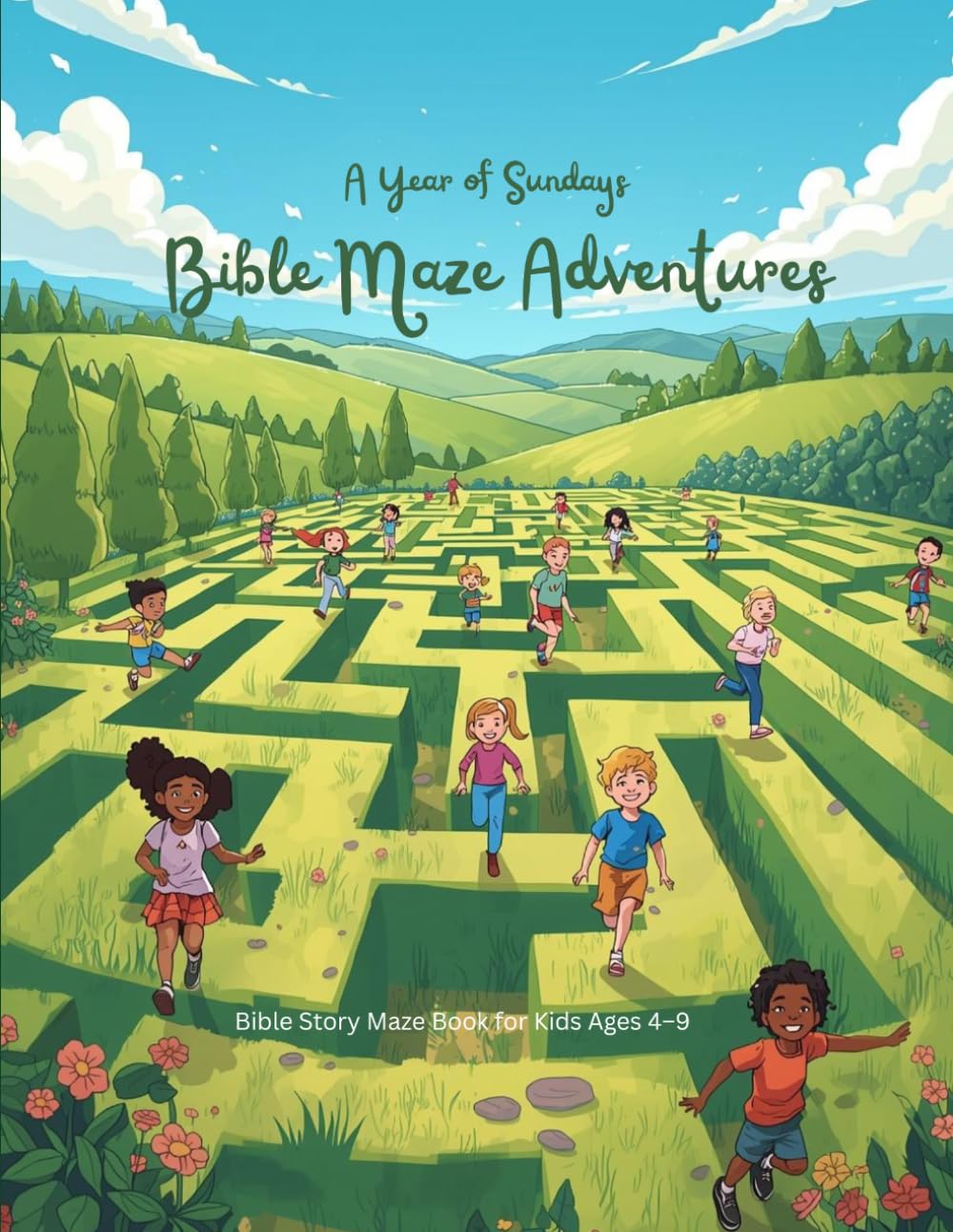 Bible Maze Book for Kids: Fun Christian Mazes with Bible Verses for Ages 4-8 | Sunday School Activity Book (A Year of Sundays)