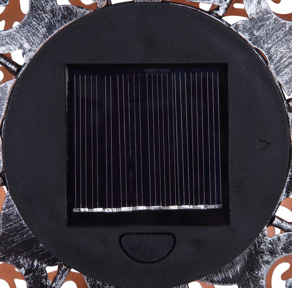 etc-shop LED Solar Außen Leuchte Garten Weg Beleuchtung Kugel Steck Lampe Dekor Stanzungen
