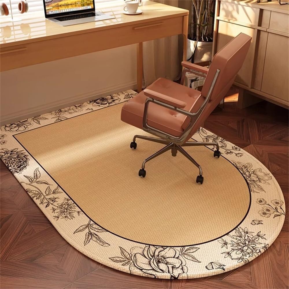 SSDDLZEQ Premium durable range Carpet, Computer And Gaming Chair Mats, Suitable For Wooden Floors(Paris,80x120cm)