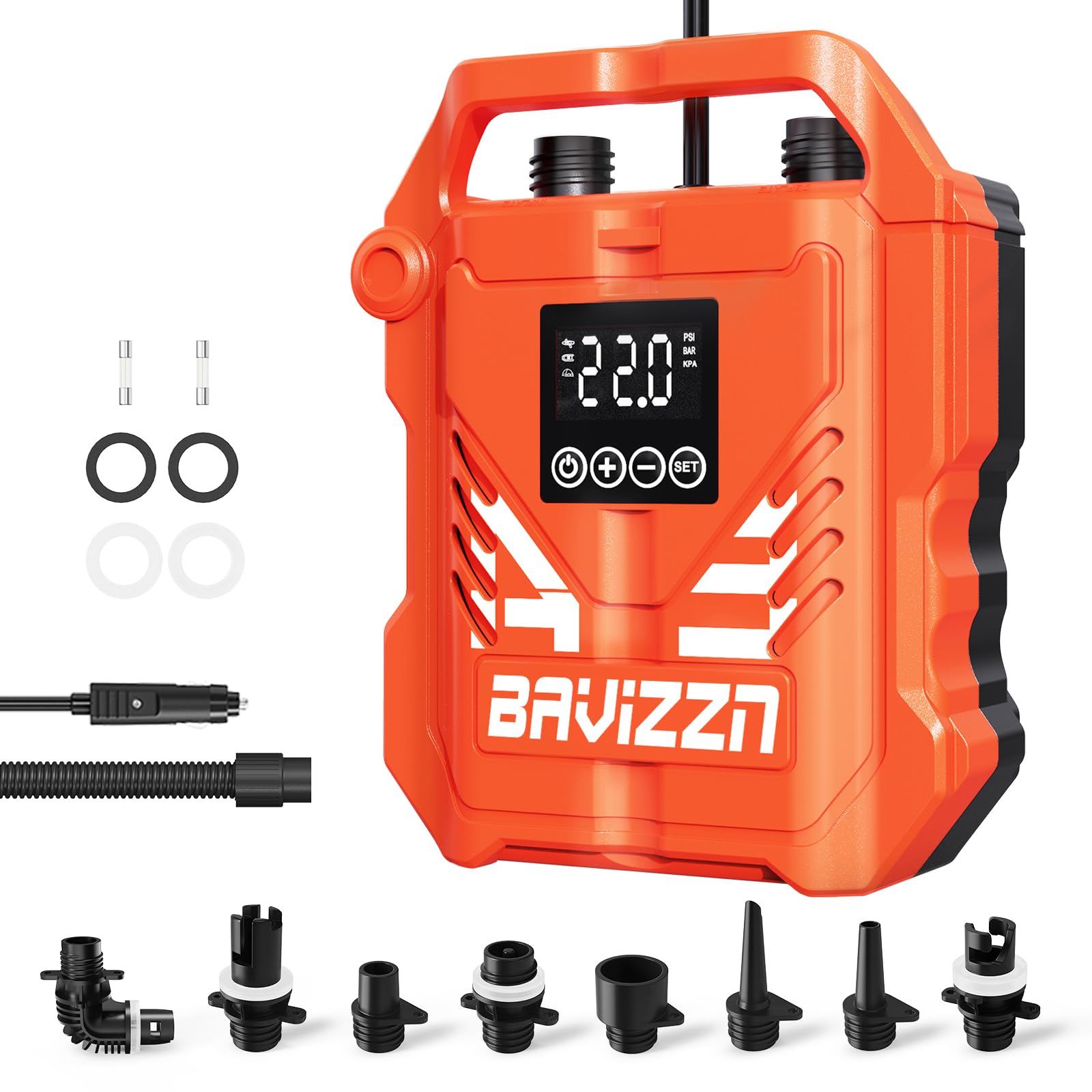 BAVIZZN 22PSI Paddle Board Pump Electric - inflation devices and accessories | Mubboo