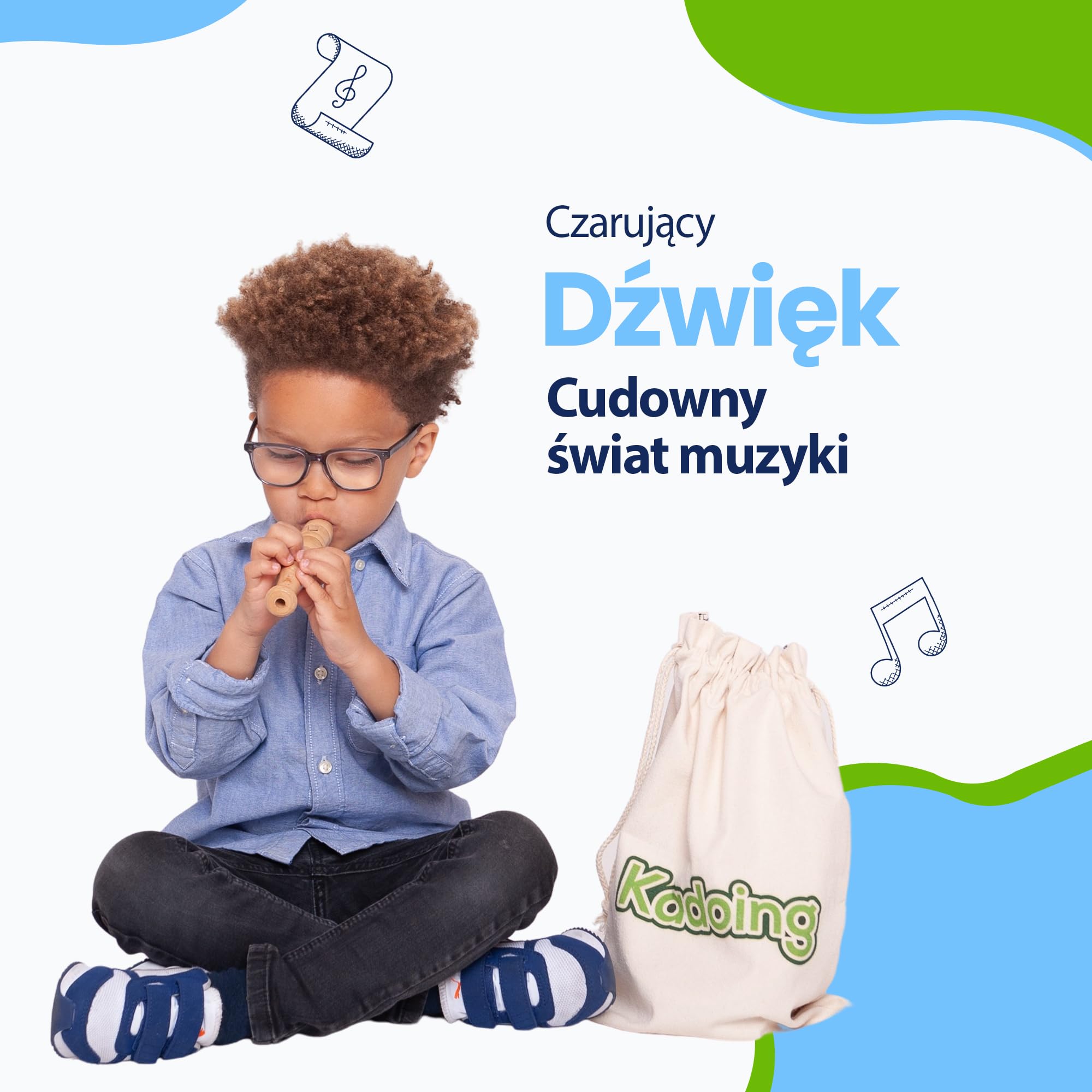 18-częściowy drewniany zestaw instrumentów muzycznych dla dzieci - zabawki Montessori - instrumenty edukacyjne - zabawki drewniane - prezent muzyczny - tamburyn - instrumenty zabawkowe
