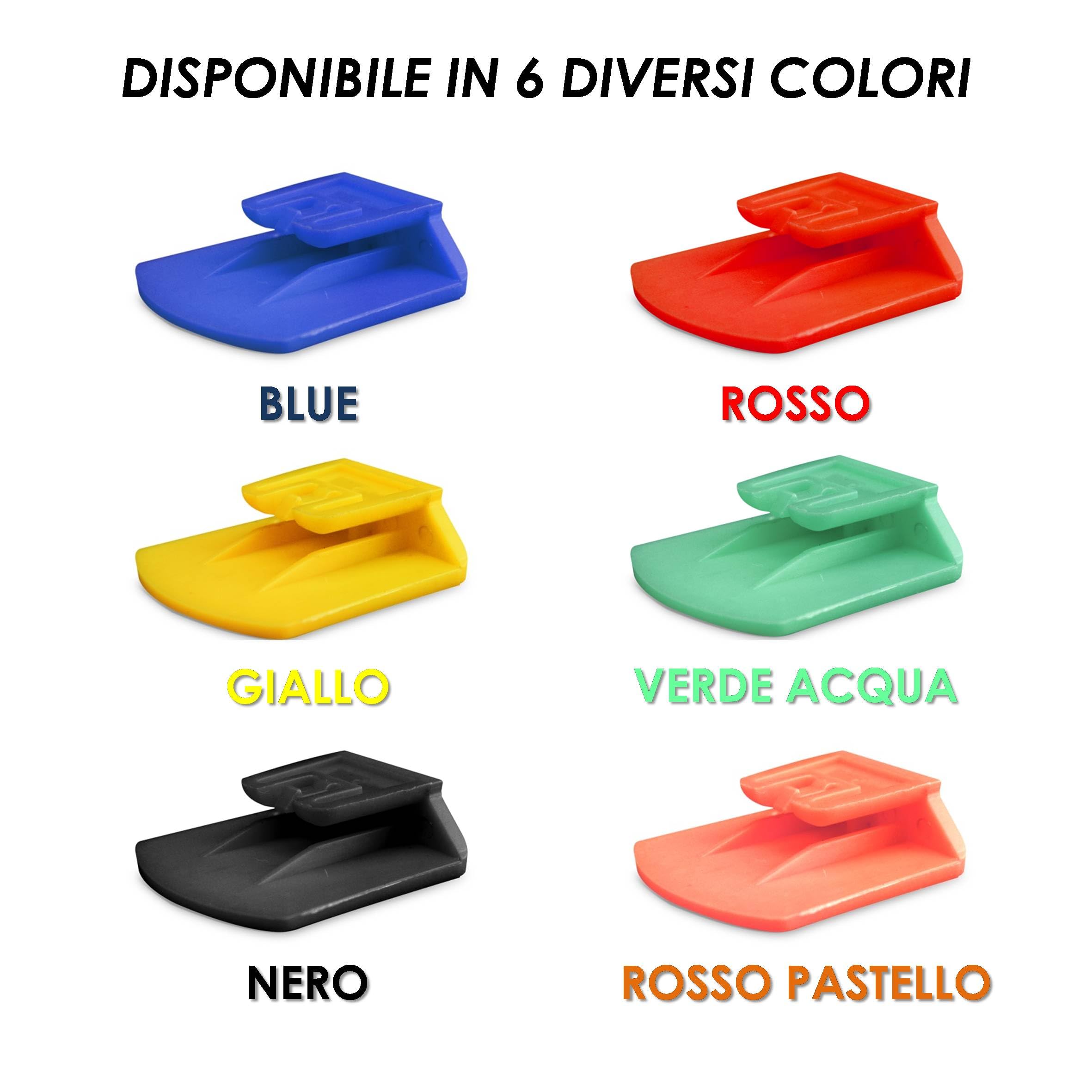Set 5 Pezzi Supporto Telepedaggio Auto Compatibile con Dispositivo Telepass® e MooneyGo® – Clip Universale da Parabrezza o Cruscotto, Fissaggio Rimovibile e Antiscivolo - 6 Colori Disponibili (Giallo)