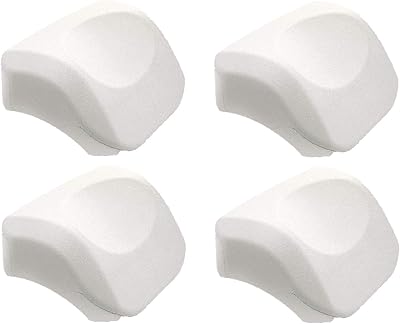 Intex PureSpa Cushioned Foam Headrest Pillow Hot Tub Spa Accessory, White 4 Pack