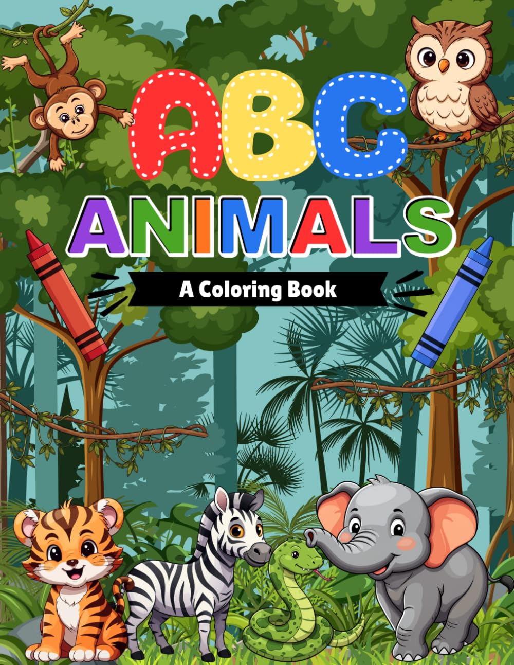 ABC Animals: A Coloring Book