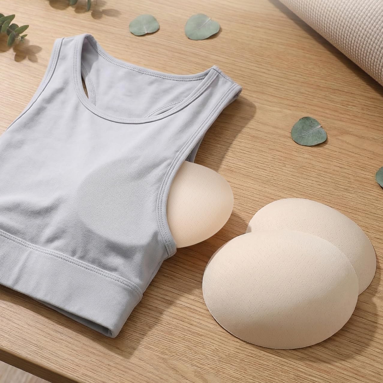 GALPADA Almohadilla Para El Inserciones De Sujetador De Mujer Inserciones De Sujetador Extraíbles Almohadillas Para Copas De Sujetador Inserciones De Copa De Sujetador Algodón