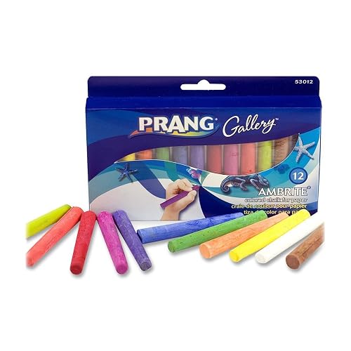 Prang Gallery Ambrite Paper Chalk, Colored Chalk for Use on
