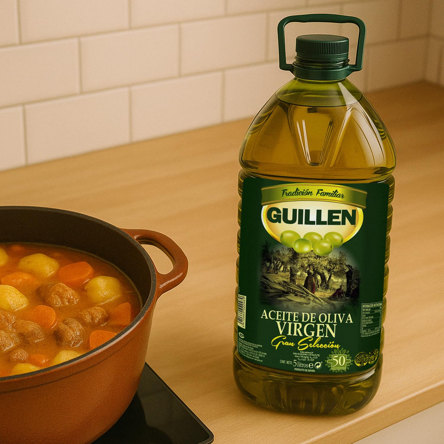 Guillén - Aceite de Oliva Virgen Gran Selección - Garrafa 5 L