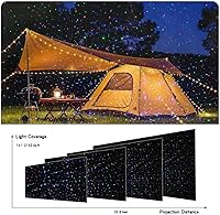 Vista 5 de Luces de proyección de Navidad para exteriores, luces RGB para exteriores, proyector de jardín impermeable (con control remoto), adecuadas