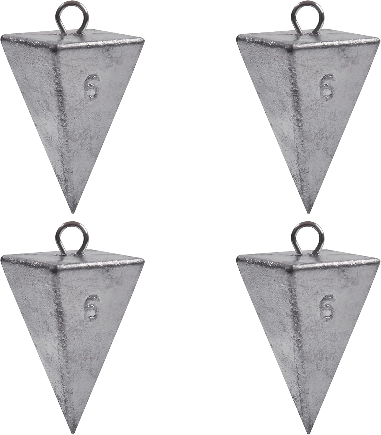 Pyramid Sinkers Fishing Weights Sinkers Saltwater Surf Fishing Weights Pyramid Weights Ocean Saltwater Fishing Gear Tackle 1oz 2oz 3oz 4oz 5oz 6oz 8oz