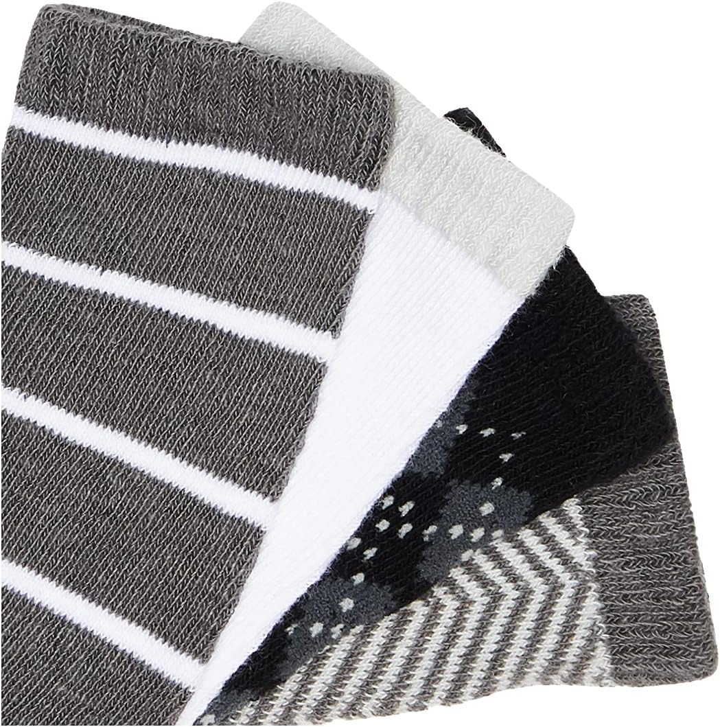 Hudson Baby Baby Girls' Cotton Rich Knee-high Socks 0-6 Months Black Gentleman