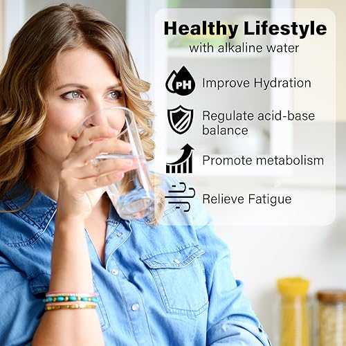 Miniatura 2 de Bolsa de filtro de agua alcalina portátil para tu botella, taza, sistema de filtro de agua alcalino para agua limpia, alcalinizador de agua de alto