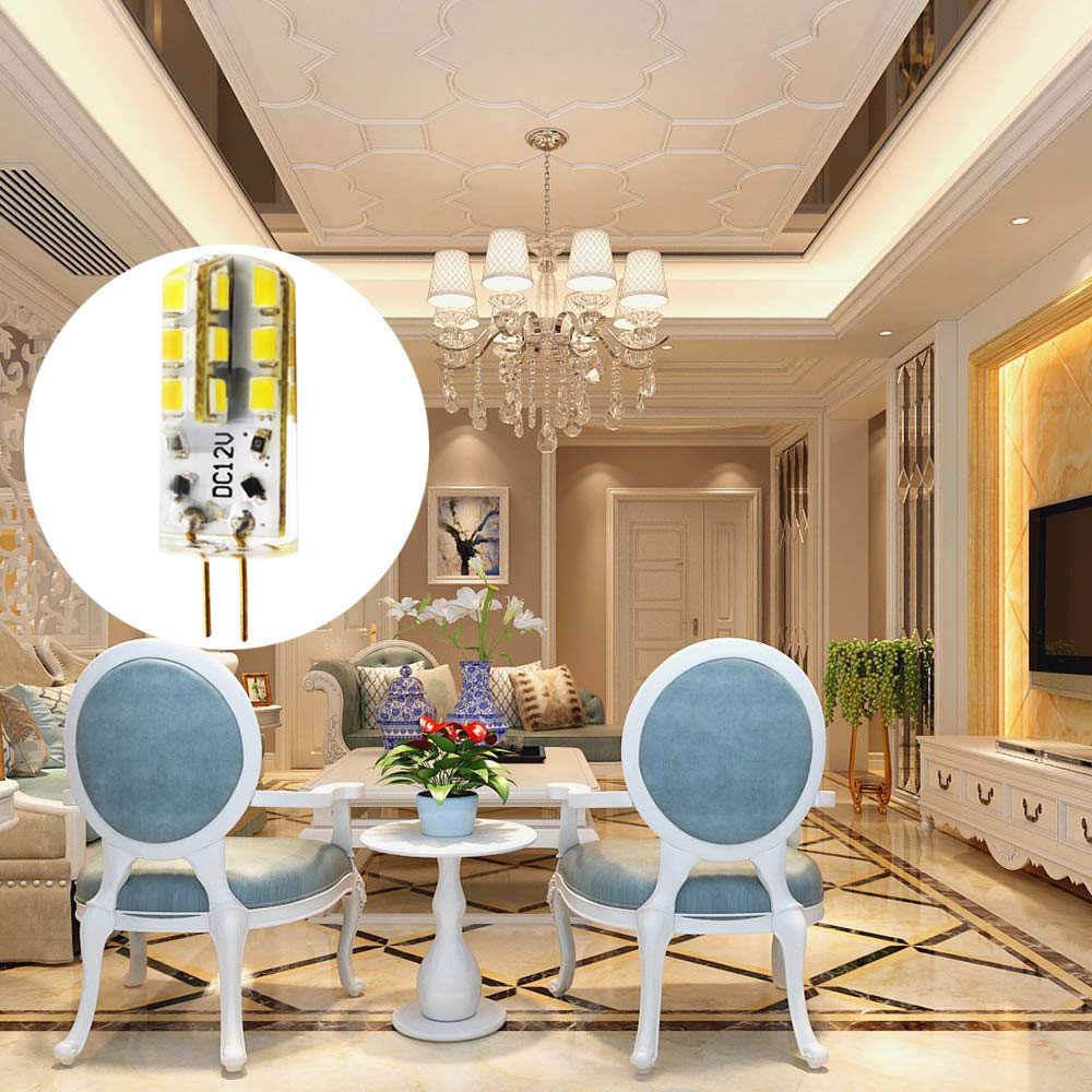 6 Pack G4 LED Bulb Bi-Pin Base Light Bulb Lamps 3W DC 12V Equivalent to 30W Halogen Bulb — view 5