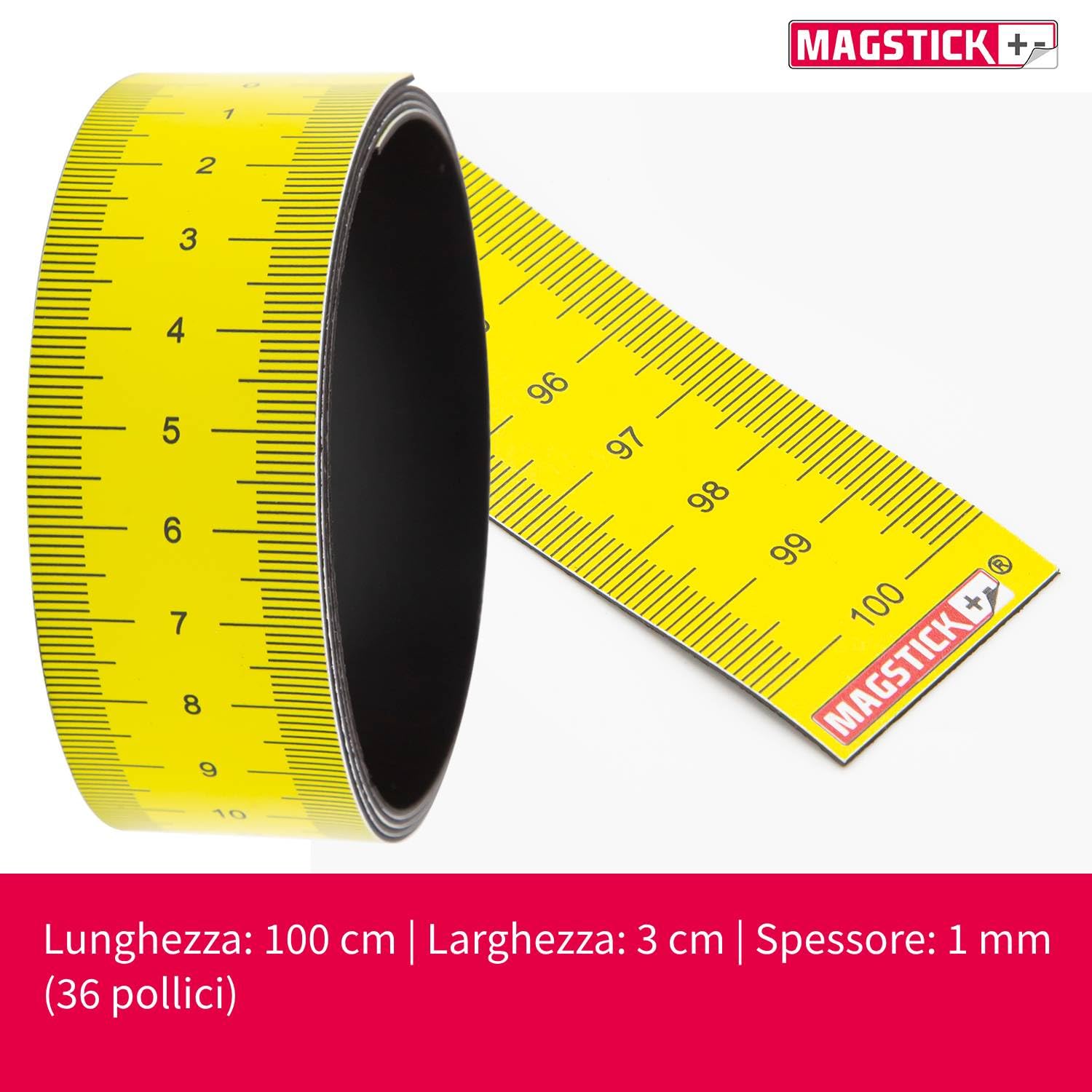 Nastro Magnetico In PVC YobiLife – 16 M X 6 Mm, Tagliabile E Riutilizzabile Per Lavagne E Superfici Metalliche