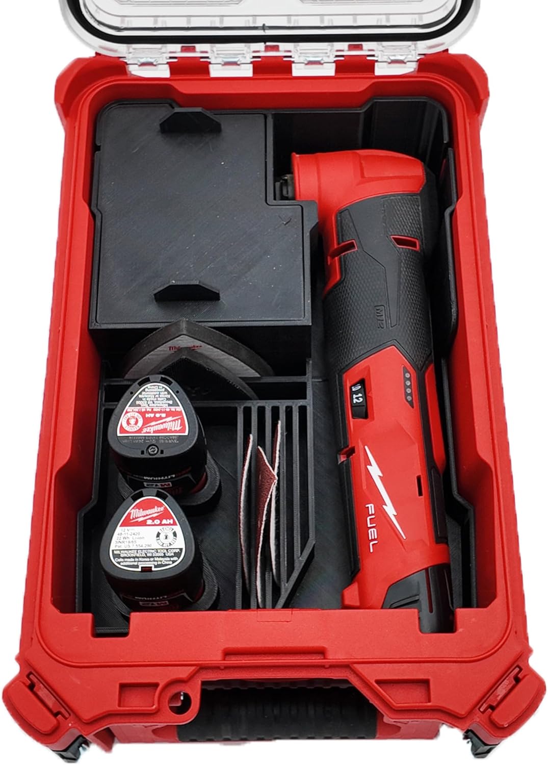 Insert for Milwaukee M12 Multi-Tool (Fits FUEL 2526 & 2426 Models) – Packout Compact Organizer 48-22-8435 Liner – Accessory Storage Only