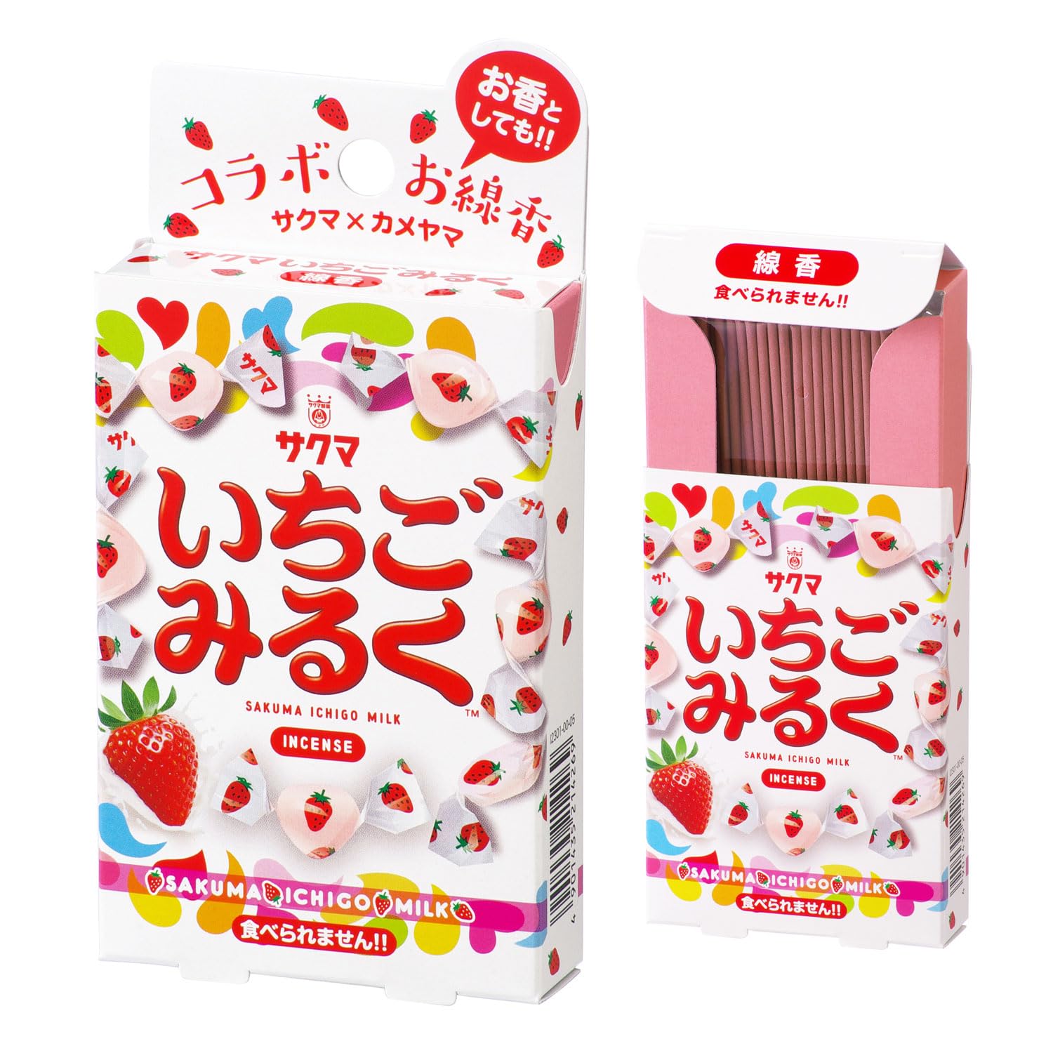 Kameyama Strawberry Milk Scented Incense Sticks 1.1oz Japanese Incense