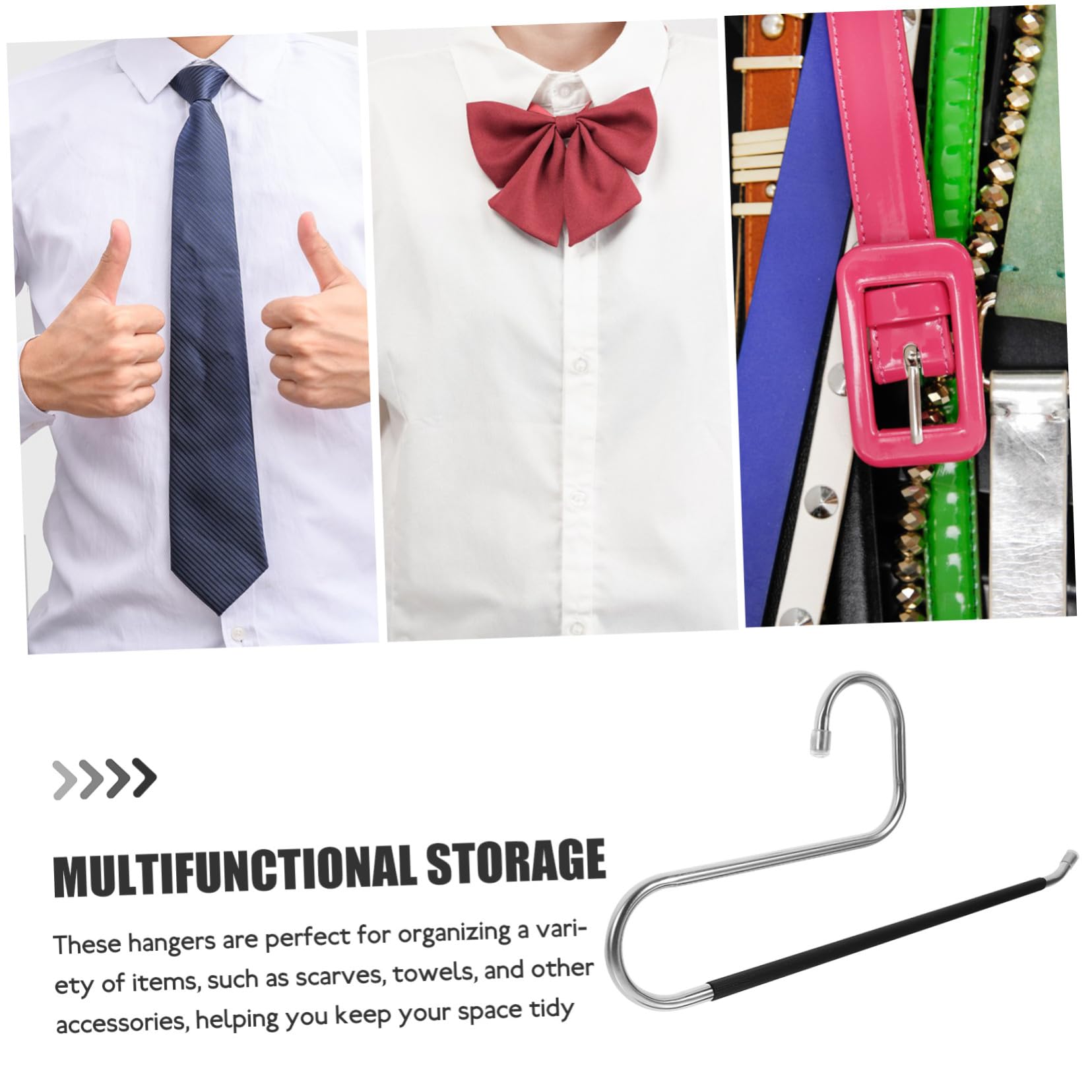 GALPADA Grucce Per Pantaloni Aperte in Acciaio Inossidabile Salvaspazio Design Antiscivolo, Multifunzionali Per Jeans, Sciarpe e Accessori, Set Da 6 Pezzi Per Organizzazione Armadio Domestico