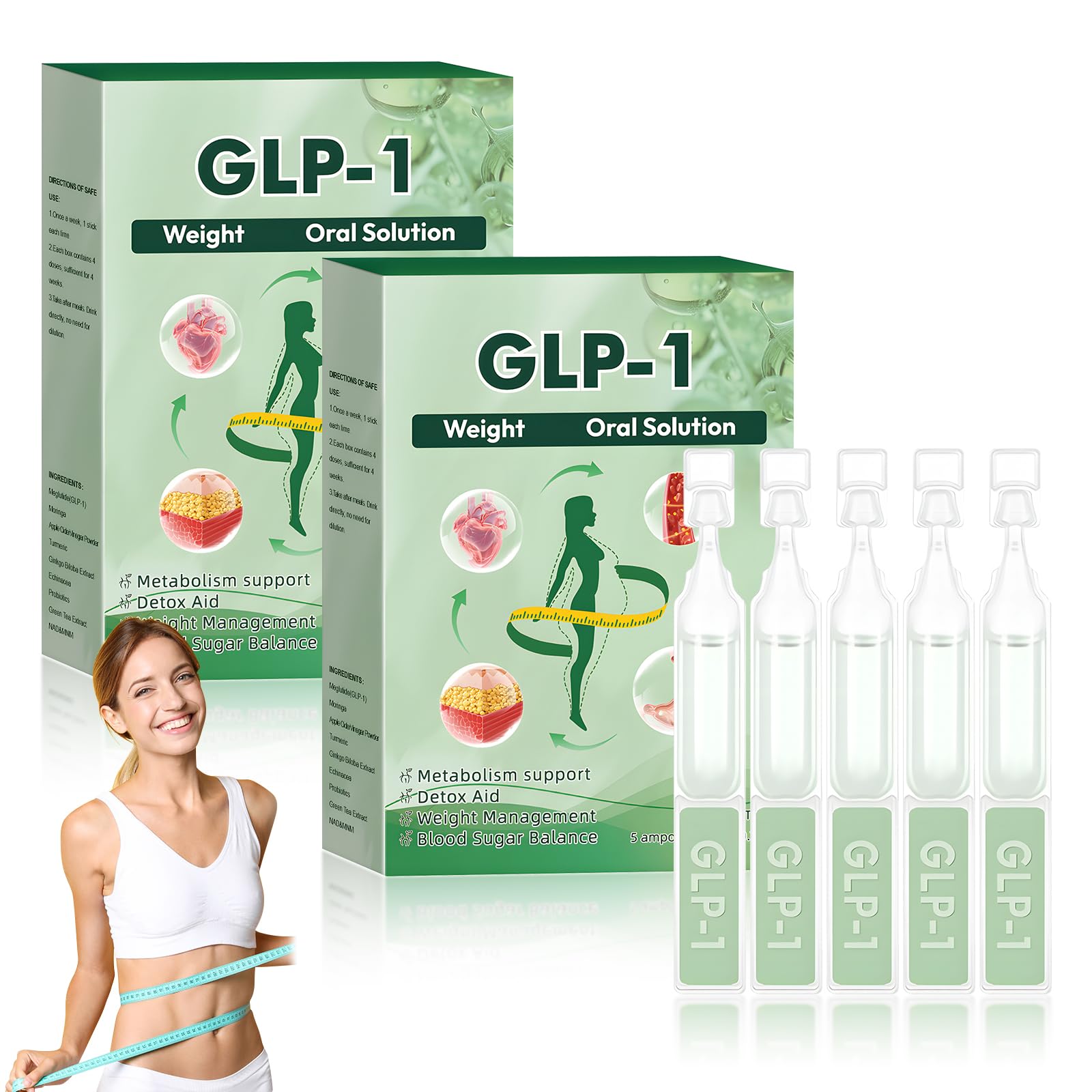 Charlie Allen New GLP-1 Supplement Oral Solution, Advanced GLP-1Moringa Drops, Natural GLP-1 Supplement Drops, GLP-1 Moringa Health Boost Dropsfor Women and Men（10 Branch）