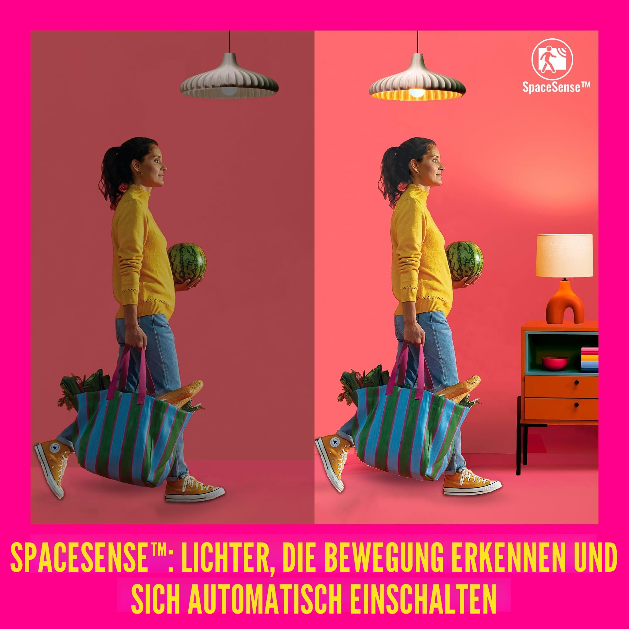 WiZ Tunable White Superslim Deckenleuchte (1.300 lm), Ø242 mm, LED Leuchte mit warm- bis kaltweißem dimmbarem Licht, smarte Lichtsteuerung über WLAN per Stimme/App, weiß