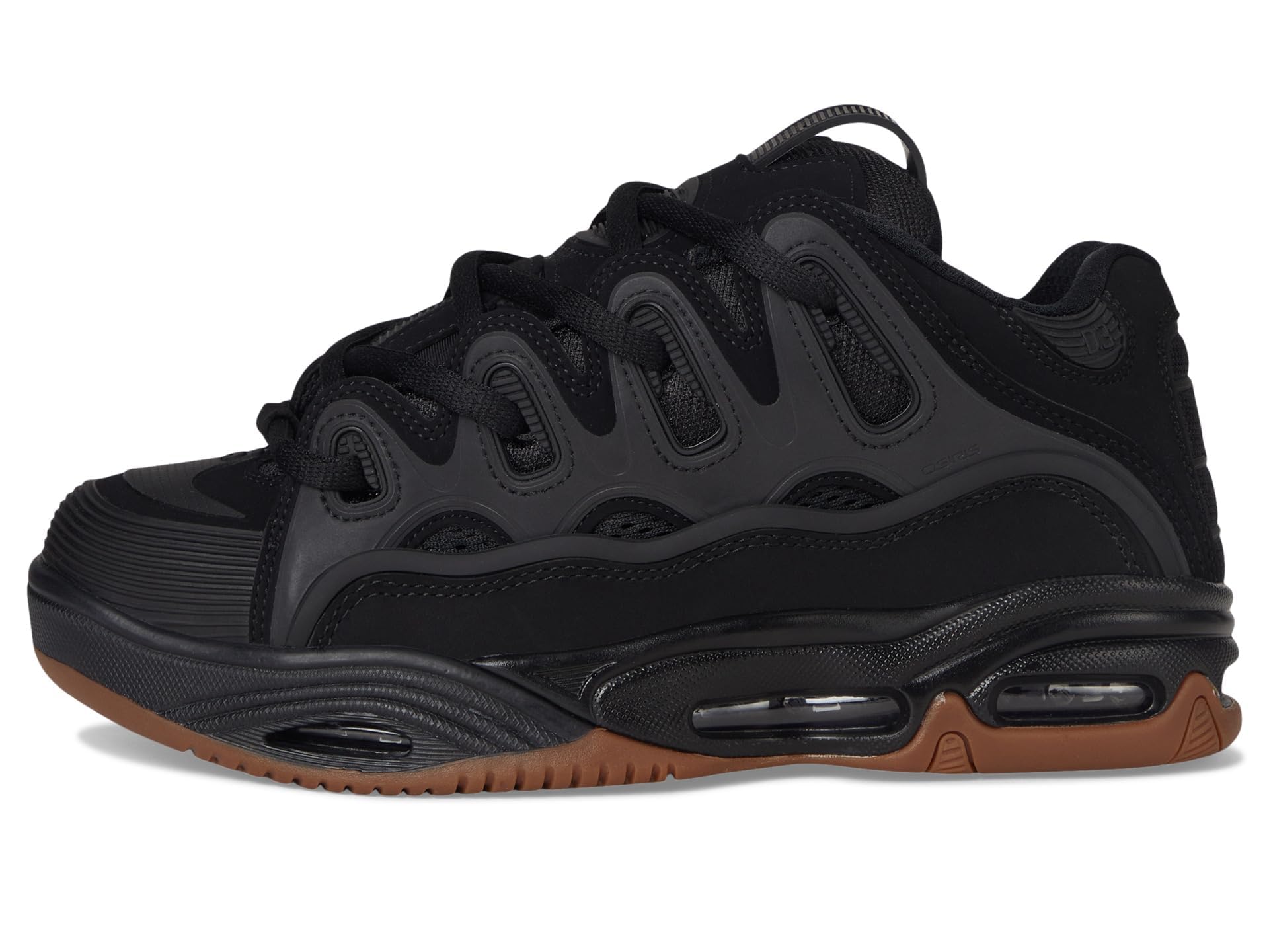 Osiris Scarpe da skate da uomo D3 2001, nero/gomma, 44 EU