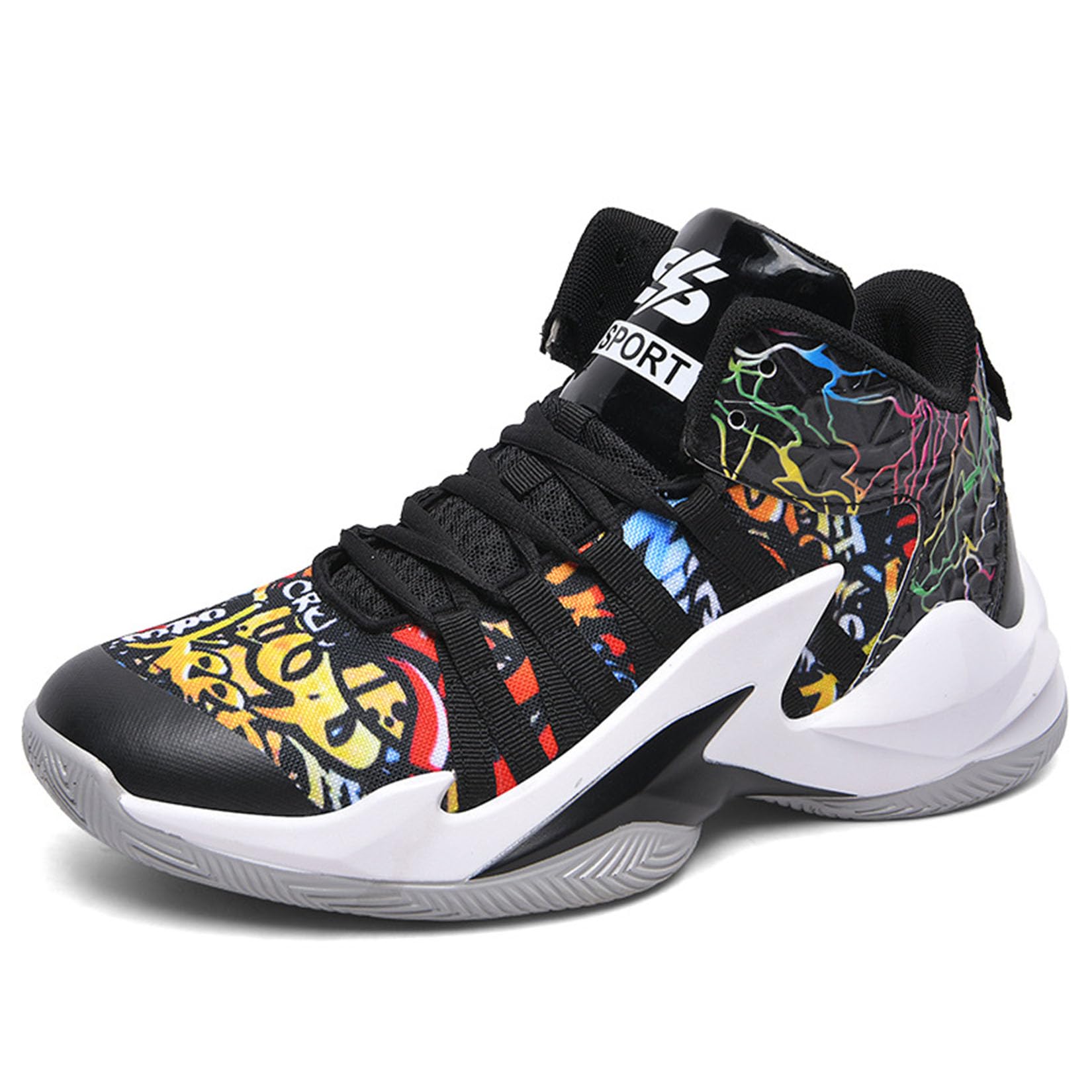 Męskie Buty Do Koszykówki Chłopców Outdoor Buty Sportowe Indoor Buty Sportowe Buty Do Biegania Wygodne(45 EU, Z03)