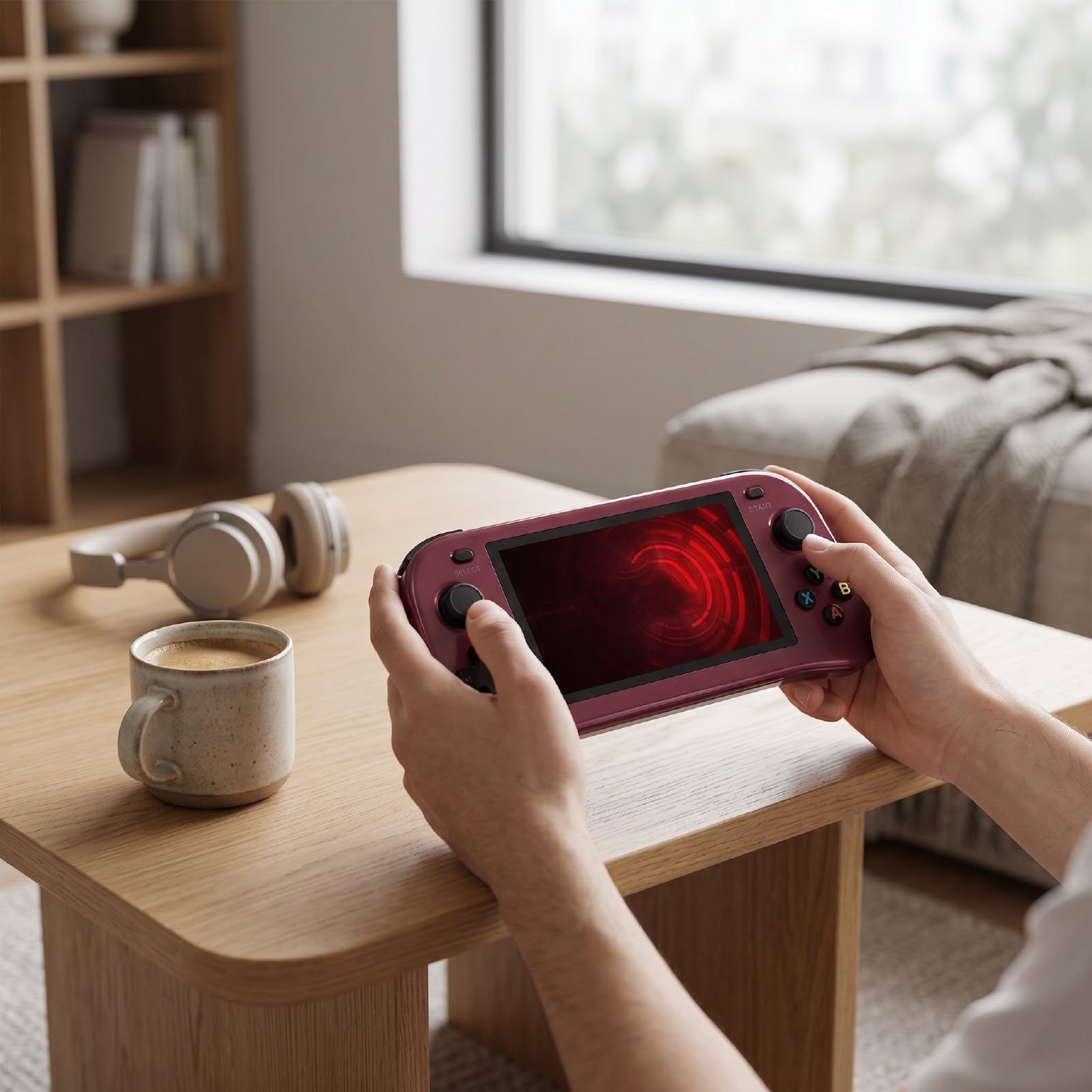 Generic Console di Gioco Portatile Ergonomica con 2 GB di RAM e Display Vivido da 4,5 Pollici per Lunghi Spostamenti e Viaggi