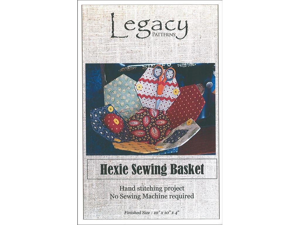 Legacy Patterns Hexie Sewing Basket Ptrn