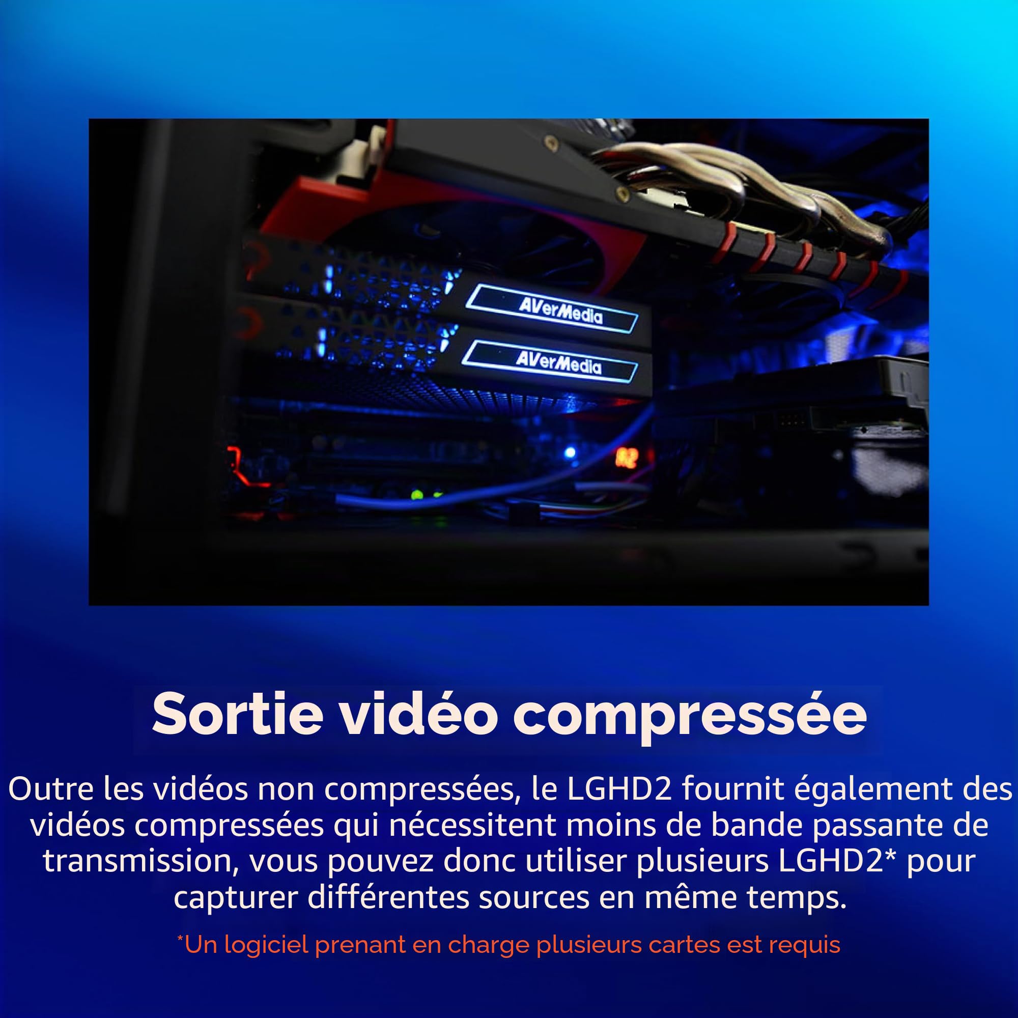 AVerMedia Live Gamer HD 2 GC570 - Carte de capture PCIe professionnelle pour PC de Streaming, Sans Driver, Streamez en enregistrez en 1080p60, vidéo non copmpressée, zéro latence, HDMI