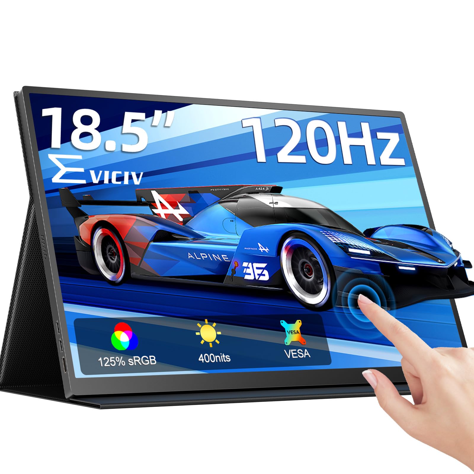 【新品未使用】EVICIV Portable Monitor L33R-B04W Amazon.com: EVICIV 18.5” Portable Monitor Touchscreen | 120Hz 1ms
