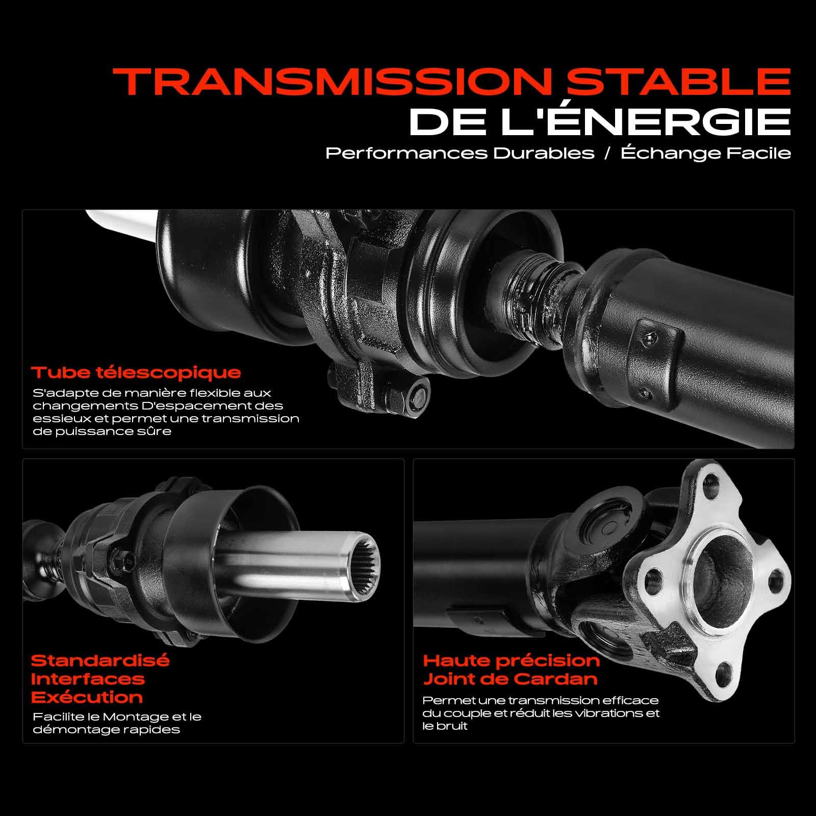 Frankberg Arbre de transmission, arbre de cardan, essieu avant MR580646 | Compatible avec: