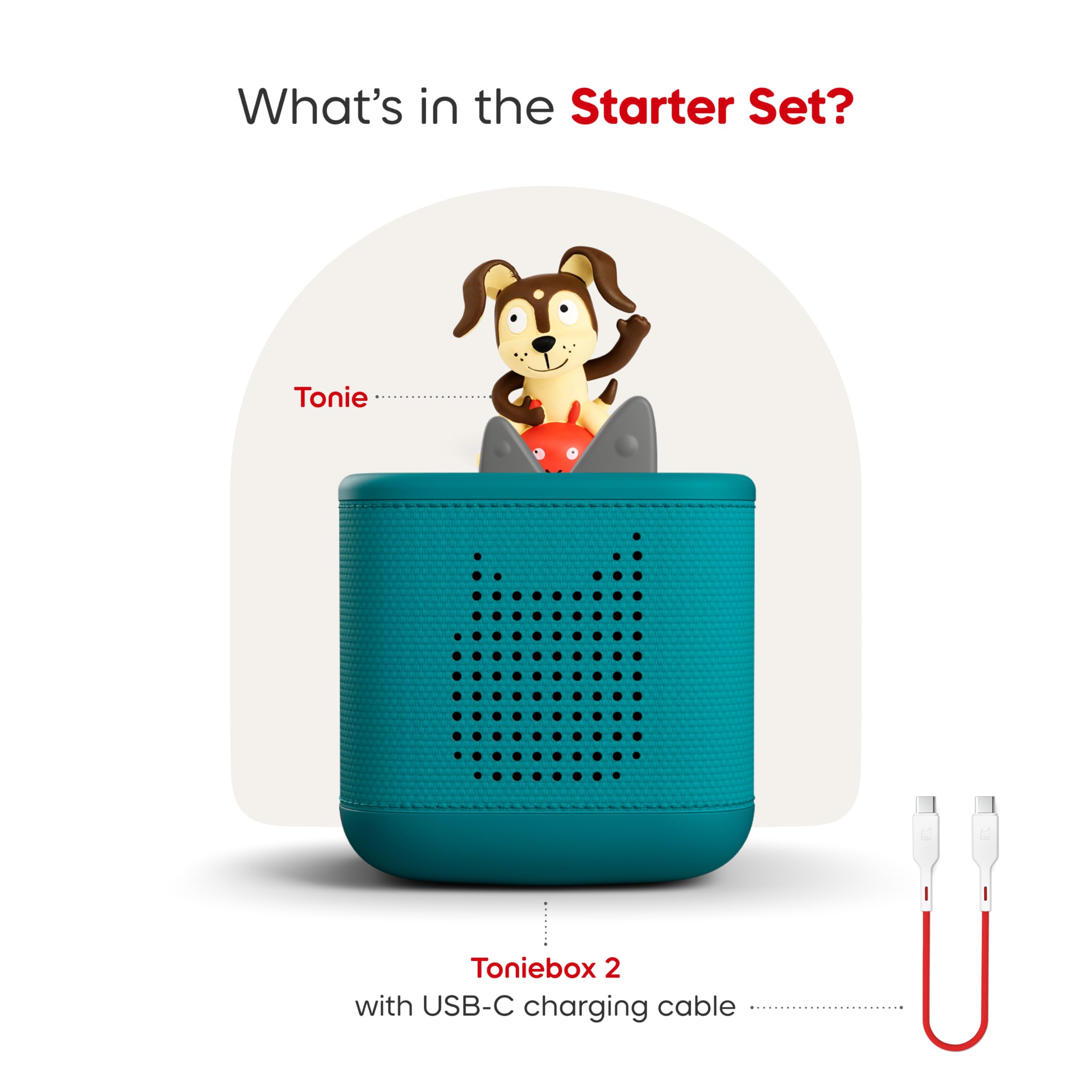 Amazon.com: Toniebox 2 Audio Player Starter Set for Kids 1+ with