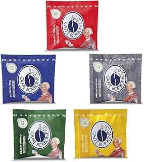 150 cialde Caffè Borbone box assaggio miscela rossa blu nera oro dek