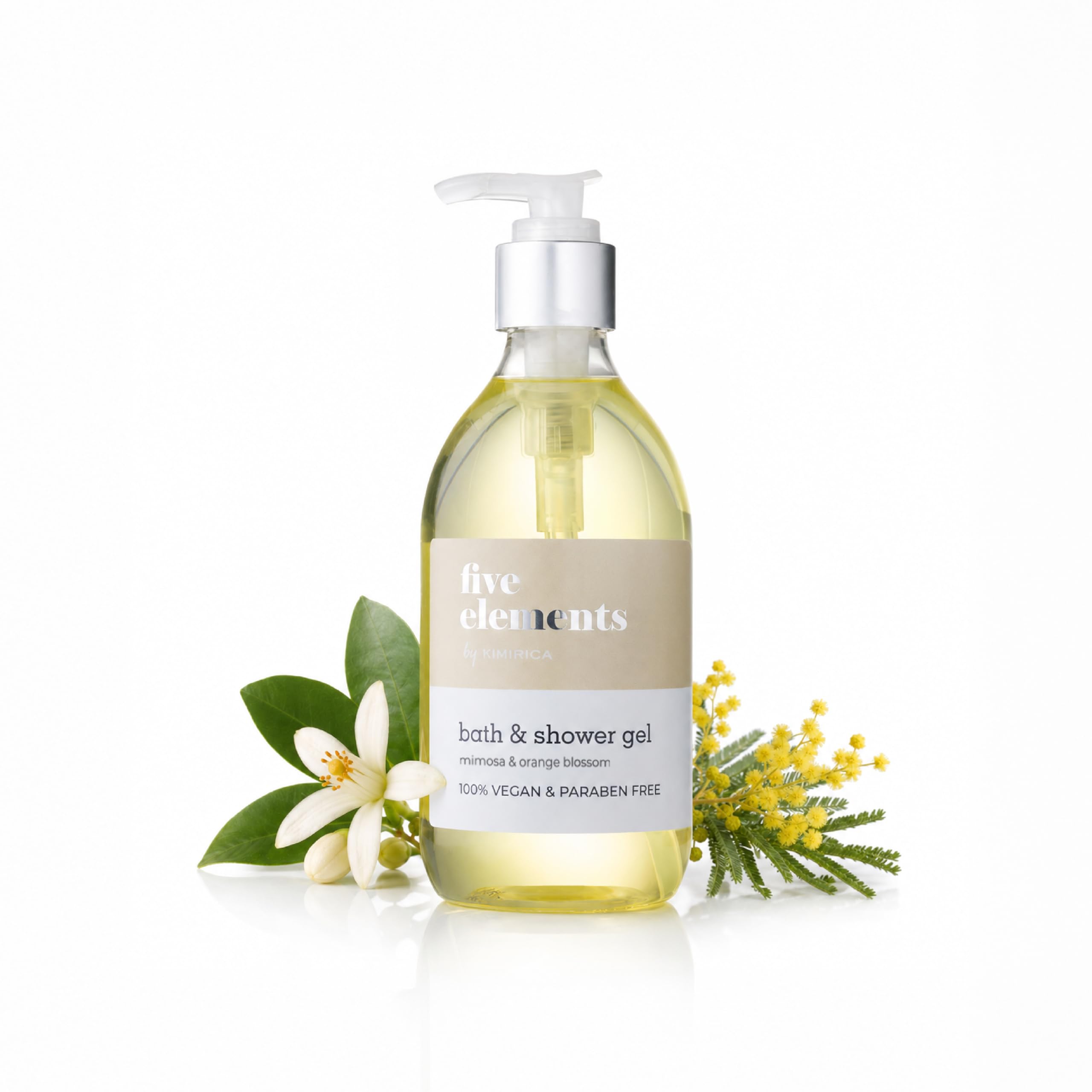 Kimirica Five Elements Premium Body wash with the goodness of Tangerine & Green Tea | 100% Vegan & Paraben Free Shower Gel | Hydrating, Cleanse Skin,Moisturizing Body wash 300ml-image-16