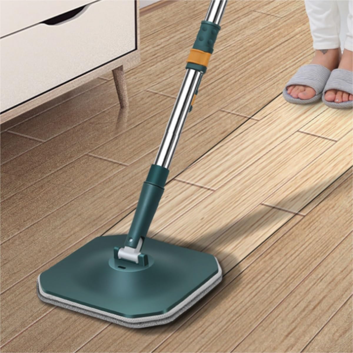 Fregona Barril De Trapeador Limpieza Doméstica Perezoso Que Gira El Panel Grande For Secar Automáticamente Limpieza Suelo