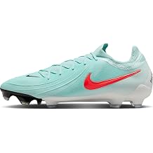 Nike Phantom GX 2 Pro FG Low-Top Soccer Cleats FJ2563-300, Mint/Off Noir/Atomic Red Size 5