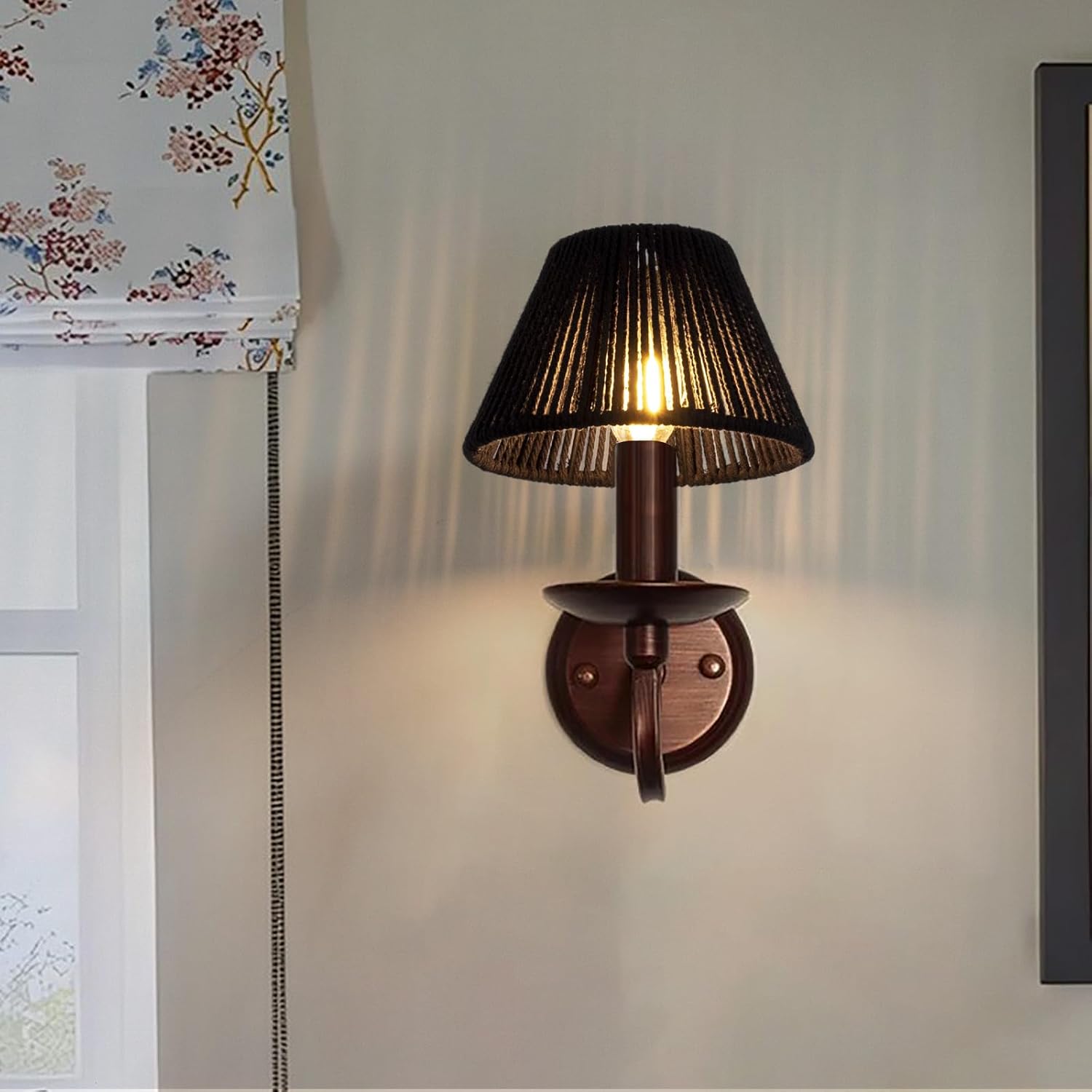 Small Clip-On Bulb Lampshades, Boho Mini Light Shades for Table Chandeliers Wall Floor Lamp Replacement