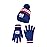 Ultra Game NFL Official Adults Unisex Super Soft Winter Beanie Knit Hat with Extra Warm Touch Screen Gloves, New York Giants, Team Color 1, 1SIZE