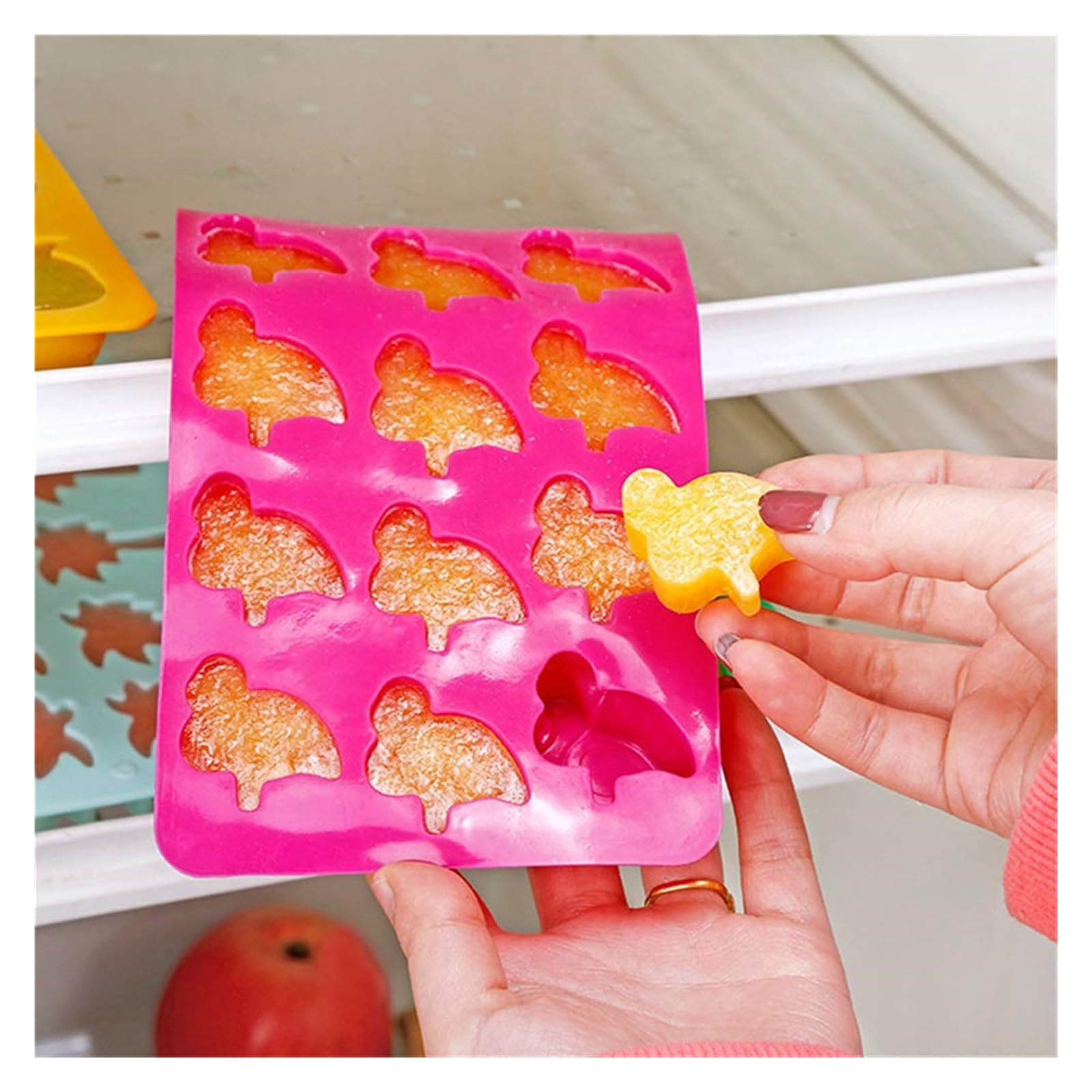 Vassoio per cubetti di Ghiaccio Cactus in Silicone Ananas Flamingo Stampi per Ghiaccio in Silicone Maker Bar Party Drink Freeze Stampi Stampo per vassoi Stampi (Color : Style 4)