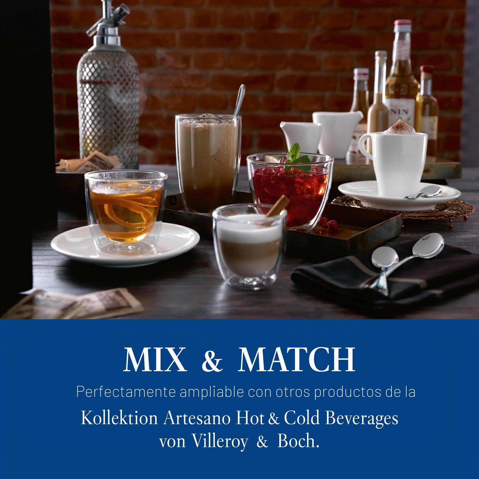Villeroy & Boch - Artesano Hot&Cold Beverages tetera transparente, apta para lavavajillas y microondas, jarra cafetera para bebidas frías y calientes, capacidad de 1 litro, vidrio de borosilicato