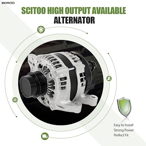 Miniatura 2 de SCITOO Alternador de alto rendimiento 215Amp 11664 repuesto para Ford Explorer 2013-2016, para Fusion 2013-2017, para Taurus 2013-2015, Lincoln para