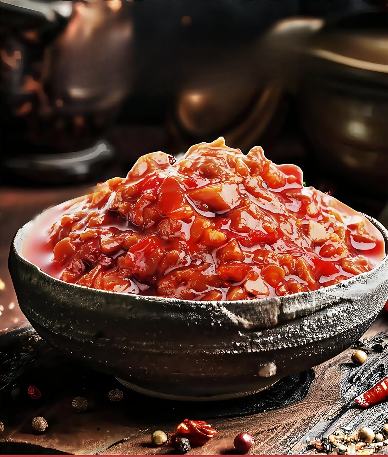 2 flavors Handmade fresh chili sauce 80g*3/6can,hot pot dipping,Instant Spicy soybean chili paste,Instant Mushroom seasoning dish,Mixed noodle,China Condiment,special snacks (Fresh pepper sauce,6 can)