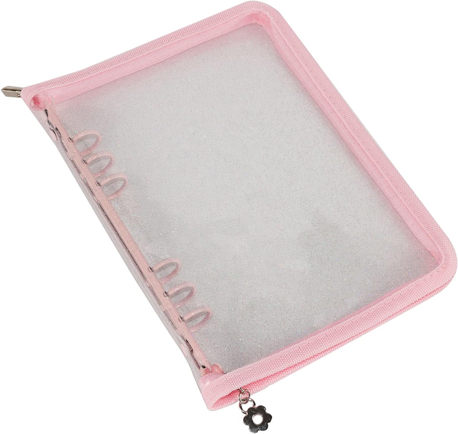 Seajan 4 Pcs 6 Ring A5 Binder Cover Notebook Binder Clear