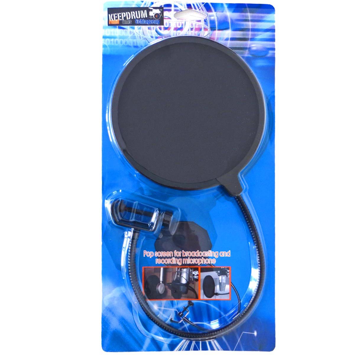 Rode Podcaster MKII USB Mikrofon + keepdrum MS088 Spinne + EMH Popschutz + MS106 Mikrofonstativ