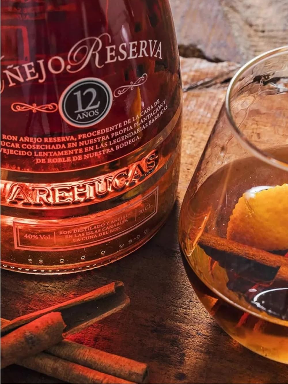 Rum Arehucas 12 Años Añejo Selección Familiar 40% Vol. 0,7l ASTUCCIO Rum 12 Anni Invecchiato RISERVA FAMILIARE